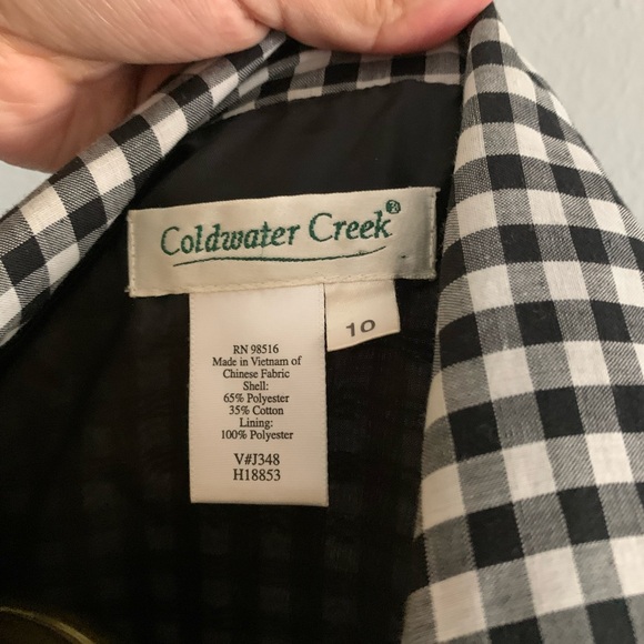 B&W gingham button down maxi dress - Picture 7 of 8